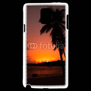 Coque Samsung Galaxy Note 4 Cocotier au soleil couchant