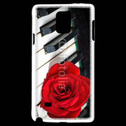 Coque Samsung Galaxy Note 4 Rose sur un piano