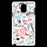 Coque Samsung Galaxy Note 4 Eléments de musique en dessin