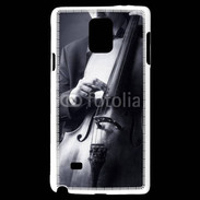Coque Samsung Galaxy Note 4 Violoncelliste en noir et blanc 5