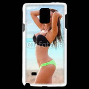 Coque Samsung Galaxy Note 4 Belle femme à la plage 10
