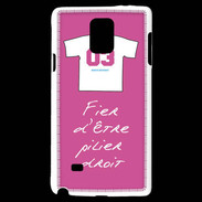 Coque Samsung Galaxy Note 4 Pilier droit Bonus offensif-défensif Rose