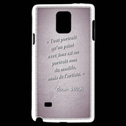 Coque Samsung Galaxy Note 4 Portrait Ame Rose Citation Oscar Wilde