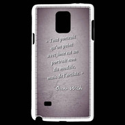 Coque Samsung Galaxy Note 4 Portrait Ame Violet Citation Oscar Wilde