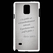 Coque Samsung Galaxy Note 4 Public génie Gris Citation Oscar Wilde
