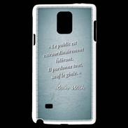 Coque Samsung Galaxy Note 4 Public génie Turquoise Citation Oscar Wilde