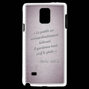 Coque Samsung Galaxy Note 4 Public génie Rose Citation Oscar Wilde