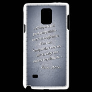 Coque Samsung Galaxy Note 4 Sympathiser Bleu Citation Oscar Wilde
