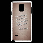 Coque Samsung Galaxy Note 4 Tentation Rouge Citation Oscar Wilde
