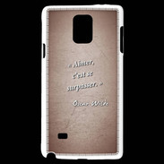 Coque Samsung Galaxy Note 4 Aimer Rouge Citation Oscar Wilde