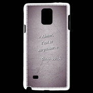 Coque Samsung Galaxy Note 4 Aimer Violet Citation Oscar Wilde