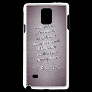 Coque Samsung Galaxy Note 4 Chaque fois Violet Citation Oscar Wilde