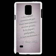 Coque Samsung Galaxy Note 4 Dieux prières Rose Citation Oscar Wilde