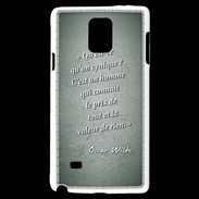 Coque Samsung Galaxy Note 4 Cynique Vert Citation Oscar Wilde