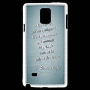 Coque Samsung Galaxy Note 4 Cynique Turquoise Citation Oscar Wilde