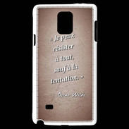 Coque Samsung Galaxy Note 4 Résister Rouge Citation Oscar Wilde