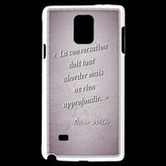 Coque Samsung Galaxy Note 4 La conversation Rose Citation Oscar Wilde