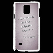 Coque Samsung Galaxy Note 4 Ami poignardée Rose Citation Oscar Wilde