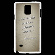 Coque Samsung Galaxy Note 4 Ami poignardée Sepia Citation Oscar Wilde
