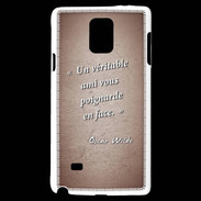 Coque Samsung Galaxy Note 4 Ami poignardée Rouge Citation Oscar Wilde