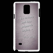 Coque Samsung Galaxy Note 4 Ami poignardée Violet Citation Oscar Wilde