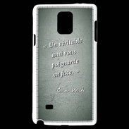Coque Samsung Galaxy Note 4 Ami poignardée Vert Citation Oscar Wilde