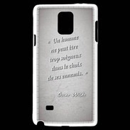 Coque Samsung Galaxy Note 4 Choix ennemis Gris Citation Oscar Wilde
