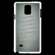 Coque Samsung Galaxy Note 4 Choix ennemis Vert Citation Oscar Wilde