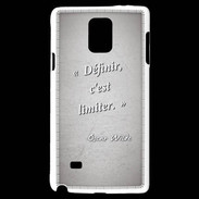 Coque Samsung Galaxy Note 4 Définir Gris Citation Oscar Wilde