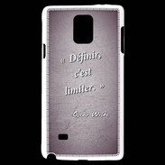 Coque Samsung Galaxy Note 4 Définir Violet Citation Oscar Wilde