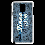 Coque Samsung Galaxy Note 4 Since crane bleu 1996