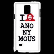 Coque Samsung Galaxy Note 4 I love anonymous