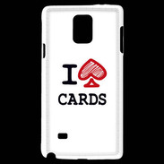 Coque Samsung Galaxy Note 4 I love Cards spade