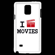 Coque Samsung Galaxy Note 4 I love Movies