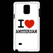 Coque Samsung Galaxy Note 4 I love Amsterdam