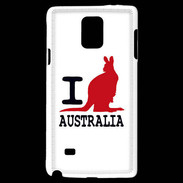 Coque Samsung Galaxy Note 4 I love Australia 2