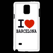 Coque Samsung Galaxy Note 4 I love Barcelona