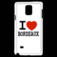 Coque Samsung Galaxy Note 4 I love Bordeaux