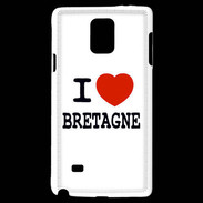 Coque Samsung Galaxy Note 4 I love Bretagne