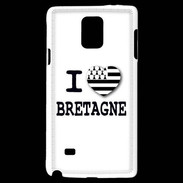 Coque Samsung Galaxy Note 4 I love Bretagne 3