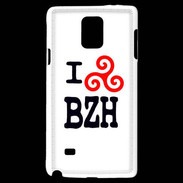Coque Samsung Galaxy Note 4 I love BZH 2