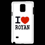 Coque Samsung Galaxy Note 4 I love Royan