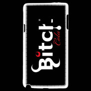 Coque Samsung Galaxy Note 4 Bitch Cola fond noir