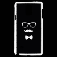 Coque Samsung Galaxy Note 4 moustache & noeud 1