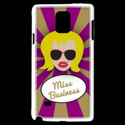 Coque Samsung Galaxy Note 4 Miss business Blonde