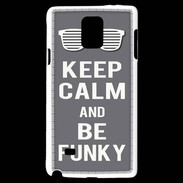 Coque Samsung Galaxy Note 4 Keep Calm Funky Gris