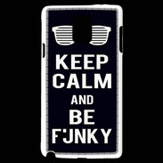 Coque Samsung Galaxy Note 4 Keep Calm Funky Noir