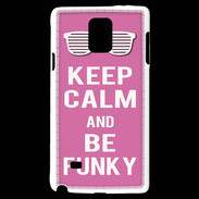 Coque Samsung Galaxy Note 4 Keep Calm Funky Rose