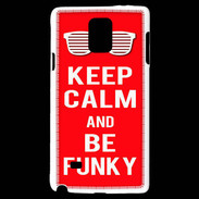 Coque Samsung Galaxy Note 4 Keep Calm Funky Rouge