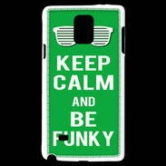 Coque Samsung Galaxy Note 4 Keep Calm Funky Vert